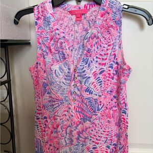 Lilly Pulitzer Pink and Purple Patterned Top